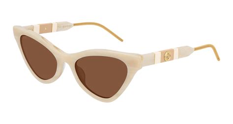 gucci cat 2 sunglasses|gucci cat eye sunglasses beige.